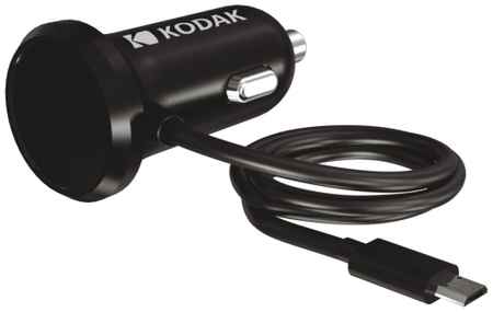 Автомобильное зарядное устройство Kodak MicroUSB/Qualcomm Quick Charge 3.0, 12-24W, 1,2 м (UC104)