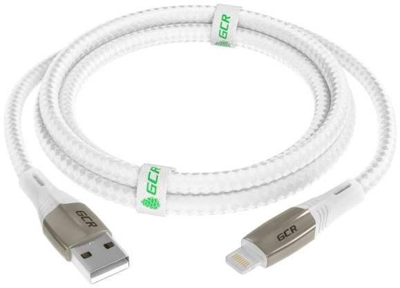 Кабель GCR Mercedes USB-A/Lightning, 1,7 м White (52578)