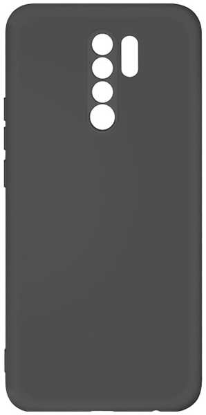 Чехол DF для Xiaomi Redmi 9, силикон с микрофиброй, черный (xiOriginal-12) 9092717889