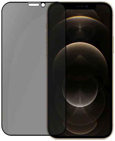Защитное стекло Pero Для iPhone 12/12 Pro, черное (PGFGP-I12P)