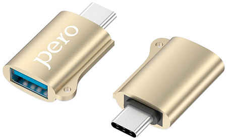 Адаптер Pero AD02 OTG USB Type-C/USB 2.0, золотой (PRAD02TUGD) 9092729934