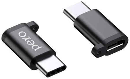 Адаптер PERO AD01 USB Type-C/microUSB, черный (PRAD01TMBK)