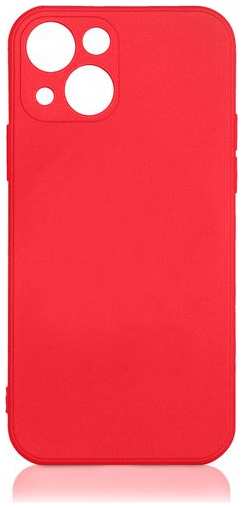Чехол DF для iPhone 13, силиконовый с микрофиброй Red (iOriginal-10) 9092730631
