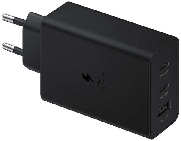 Сетевое зарядное устройство Samsung 65W 3-USB Black (EP-T6530) 9098001137