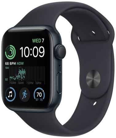 Смарт-часы Apple Watch SE 2022 44mm Midnight Aluminum Case with Midnight Sport Band, размер M/L (MNTG3) 9098003616