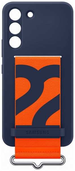 Чехол Samsung Silicone with Strap Cover для Samsung Galaxy S22, синий (EF-GS901) 9098005755