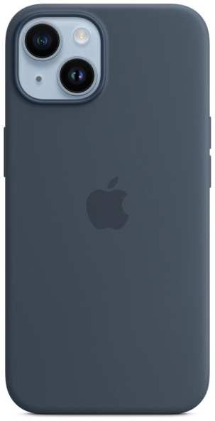 Чехол Apple для iPhone 14 Silicone MagSafe Storm Blue (MPRV3) 9098007905