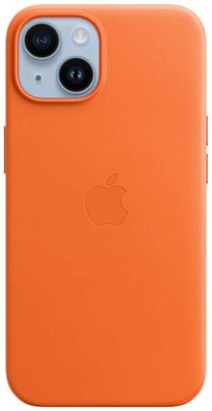 Чехол Apple для iPhone 14 Leather MagSafe Orange (MPP83) 9098007923