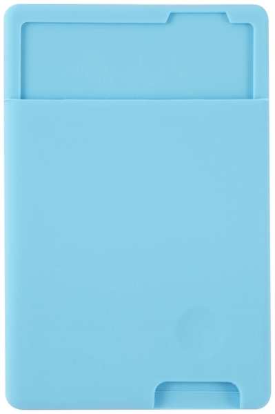 Кардхолдер для смартфона Barn&Hollis силикон, крепление 3М, голубой (УТ000031280) 9098012513