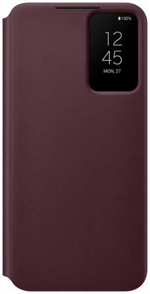 Чехол Samsung Smart Clear View Cover для Samsung Galaxy S22+, бургунди (EF-ZS906CEEGRU)