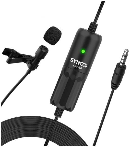 Микрофон для фотокамеры SYNCO S8, петличный