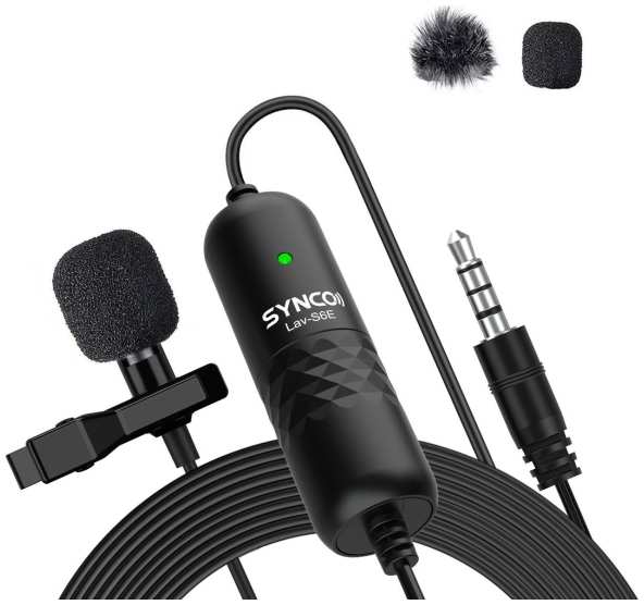 Микрофон для фотокамеры SYNCO S6E, петличный 9098027039