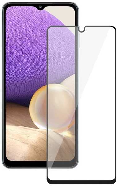 Защитное стекло с рамкой 2.5D Deppa для Samsung Galaxy A33 5G Full Glue, черная рамка (62850)