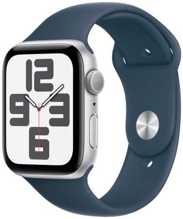 Смарт-часы Apple Watch SE 2023 40mm Silver Aluminum Case with Storm Blue Sport Band, размер S/M 9098034105