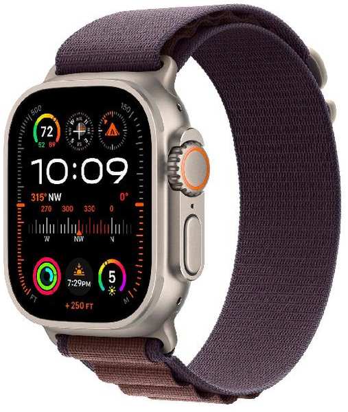 Смарт-часы Apple Watch Ultra 2 49mm Titanium Case with Indigo Alpine Loop, размер S