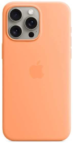Чехол Apple Silicone Case with MagSafe для iPhone 15 Pro Max Sorbet (MT1W3)