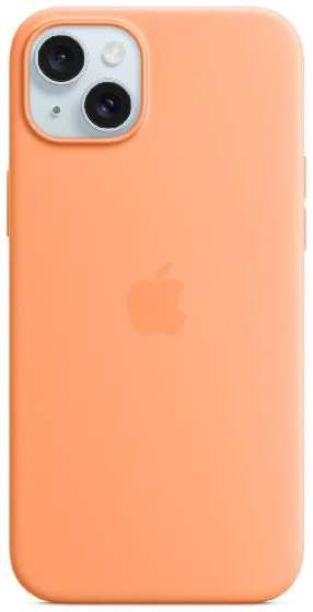 Чехол Apple Silicone Case with MagSafe для iPhone 15 Plus Sorbet (MT173)