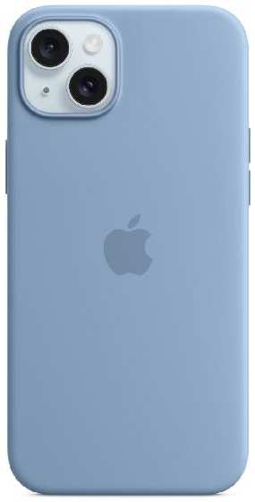 Чехол Apple Silicone Case with MagSafe для iPhone 15 Plus Winter Blue (MT193) 9098034516