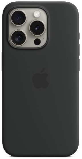 Чехол Apple Silicone Case with MagSafe для iPhone 15 Pro Black (MT1A3) 9098034517