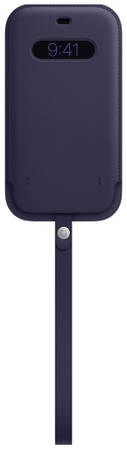 Чехол Apple Leather MagSafe для iPhone 12 Pro Max Deep Violet (MK0D3ZE/A) 9098048059