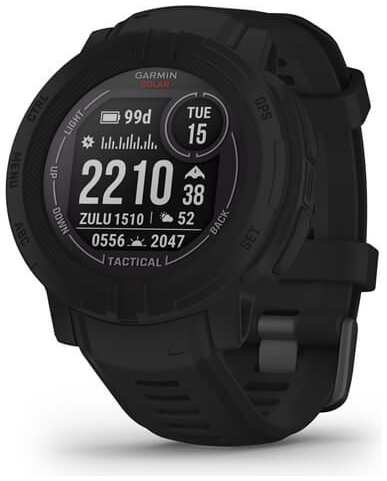 Смарт-часы Garmin Instinct 2 Solar Tactical, 45 мм, черные (010-02627-03) 9098051028