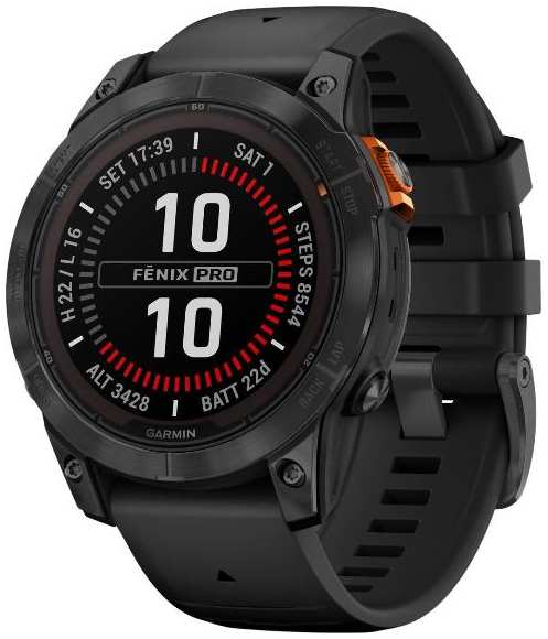 Смарт-часы Garmin Fenix 7 Pro Solar, 47 мм, серые (010-02777-01)