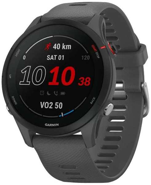 Смарт-часы Garmin Forerunner 255, 45,6 мм, серые (010-02641-10)