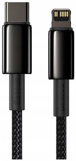 Кабель Baseus Tungsten Gold Fast Charging Data Cable Type-C/Lightning 1m Black (CATLWJ-01)