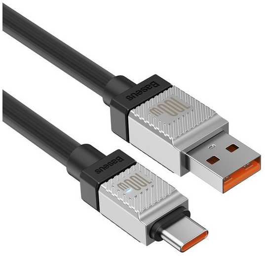 Кабель Baseus CoolPlay Series Fast Charging Cable USB-A/USB-C 100W 1m Black (CAKW000601)