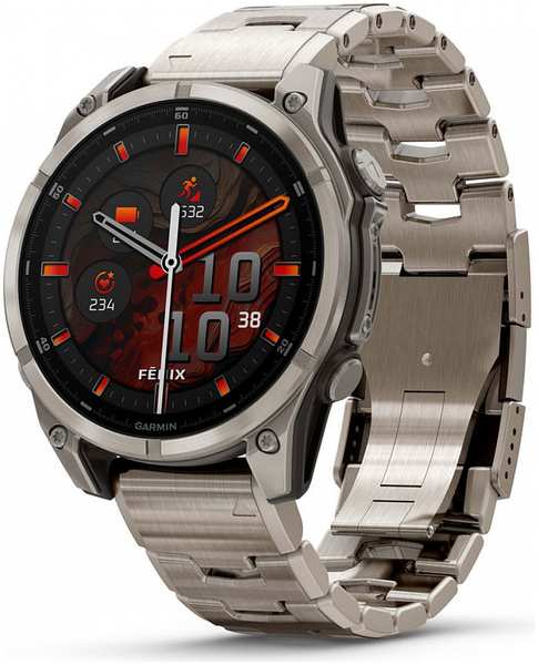 Смарт-часы Garmin Fenix 8 AMOLED Sapphire 47mm Grey 9098053004