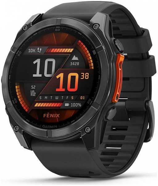 Смарт-часы Garmin Fenix 8 AMOLED 51mm Grey/Black 9098053008