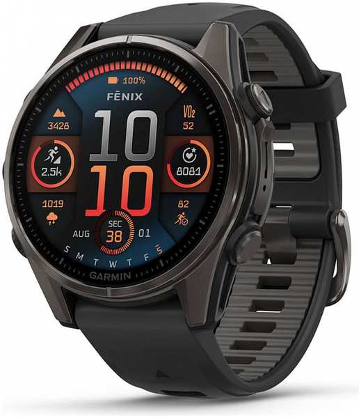 Смарт-часы Garmin Fenix 8 AMOLED Sapphire 43mm Dark