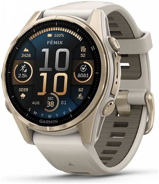 Смарт-часы Garmin Fenix 8 AMOLED Sapphire 43mm Gold 9098053012