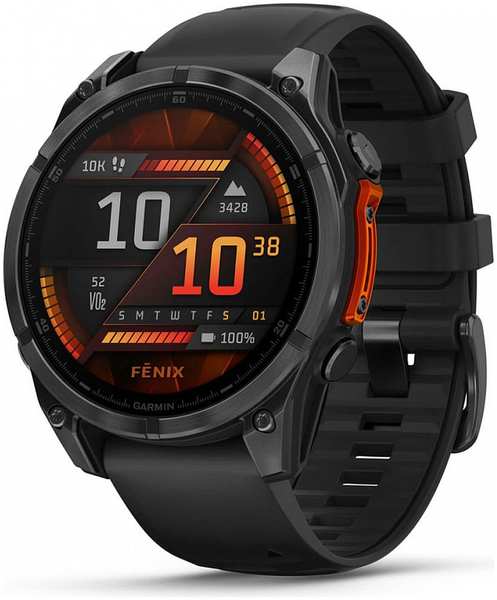 Смарт-часы Garmin Fenix 8 AMOLED 47mm Grey/Black 9098053019