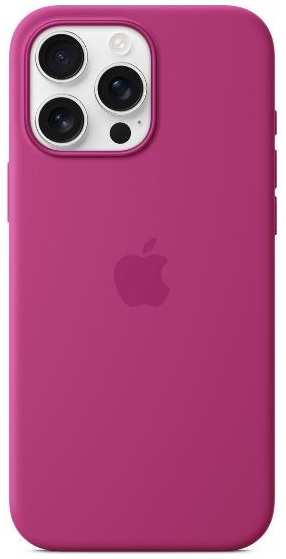 Чехол Apple Silicone Case with MagSafe для iPhone 16 Pro Max Fuchsia (MYYX3)