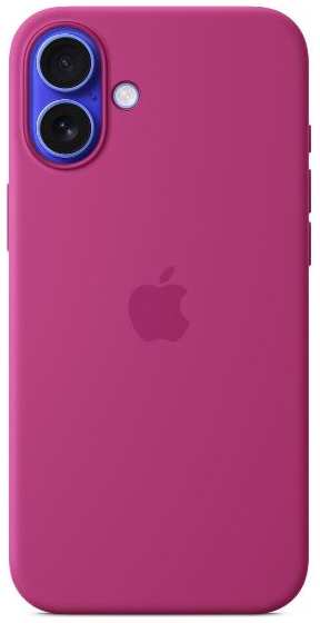 Чехол Apple Silicone Case with MagSafe для iPhone 16 Plus Fuchsia (MYYE3)