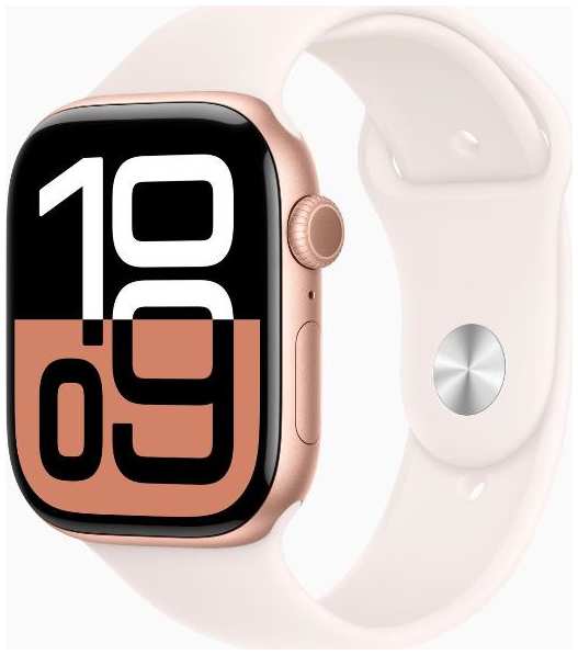 Смарт-часы Apple Watch S10 46mm S/M G Light Blush SB (MWY63)