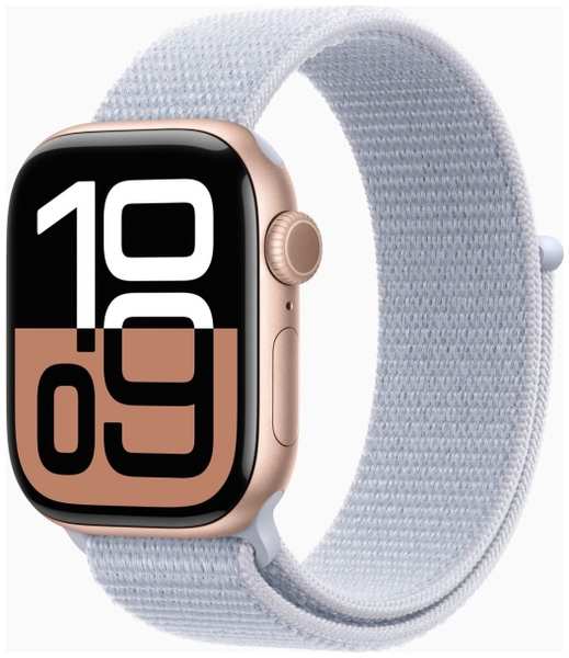 Смарт-часы Apple Watch Series 10 42mm Rose Gold Aluminum Case with Blue Cloud Sport Loop, размер Regular 9098053834