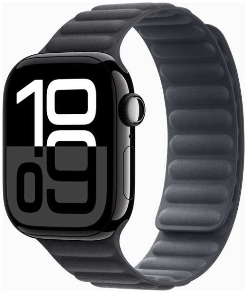 Смарт-часы Apple Watch Series 10 46mm Jet Black Aluminum Case with Black Magnetic Link, размер M/L 9098053837