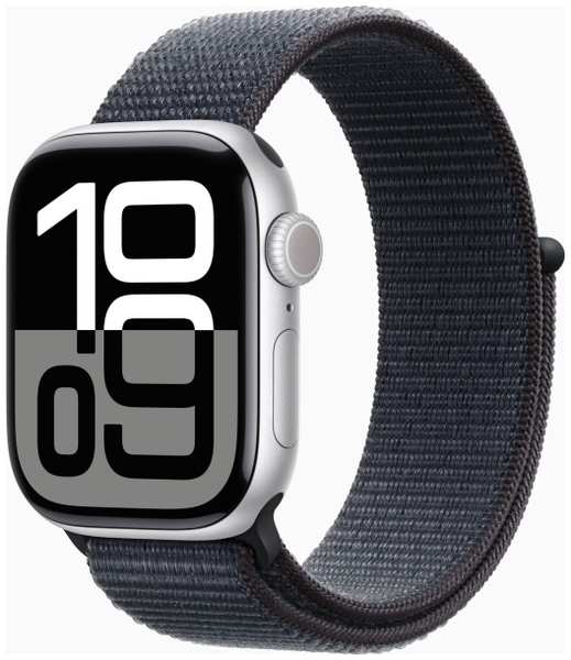 Смарт-часы Apple Watch Series 10 42mm Silver Aluminum Case with Ink Sport Loop, размер Regular 9098053890