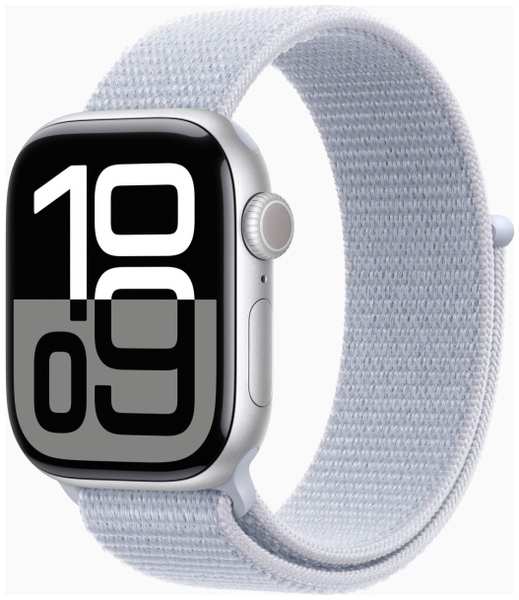 Смарт-часы Apple Watch Series 10 42mm Silver Aluminum Case with Cloud Sport Loop, размер Regular