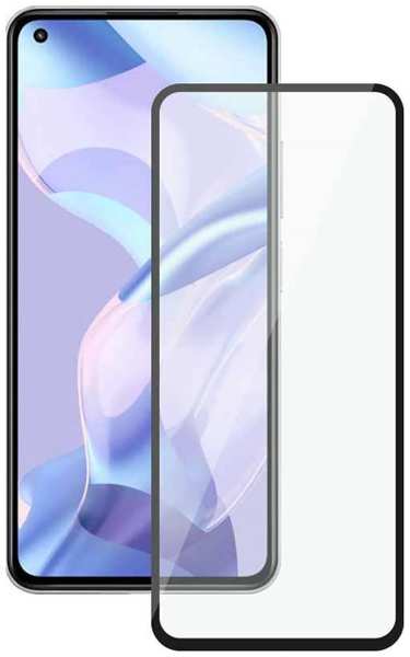 Защитное стекло с рамкой 2.5D Deppa Full Glue для Xiaomi Mi 11 Lite, черная рамка (62829) 9098072748
