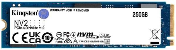 SSD накопитель Kingston NV2 PCIe 4.0 250GB (SNV2S/250G) 9098095743