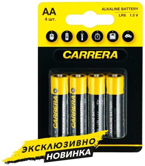 Батарейки Carrera №204, LR6 (AA), 4 шт 9098099453