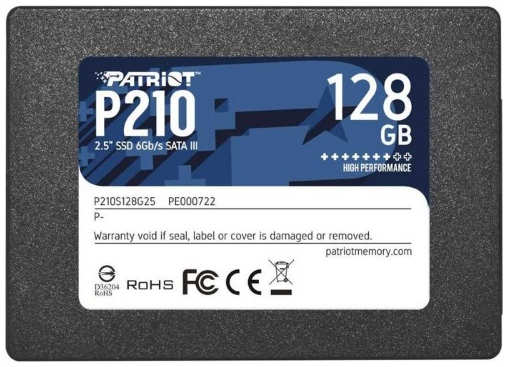 SSD накопитель Patriot P210 128GB (P210S128G25) 9098103777