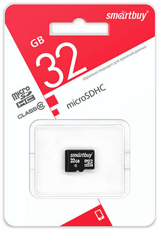 Карта памяти Smartbuy microSDHC Class 10 LE 32GB (SB32GBSDCL10-00LE)