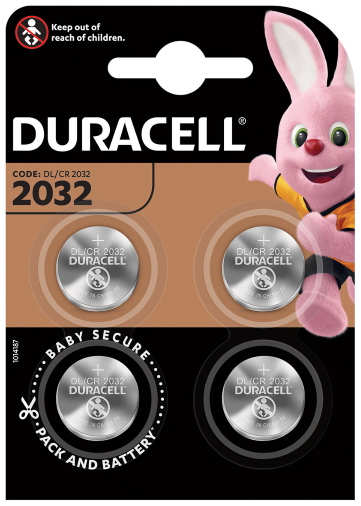 Батарея Duracell CR2032 4шт. 9098122741