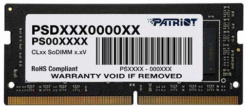 Оперативная память Patriot Memory Signature DDR4 3200Mhz 8GB (PSD48G320081S) 9098130191