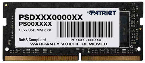 Оперативная память Patriot Signature DDR4 2666Mhz 4GB (PSD44G266682S)