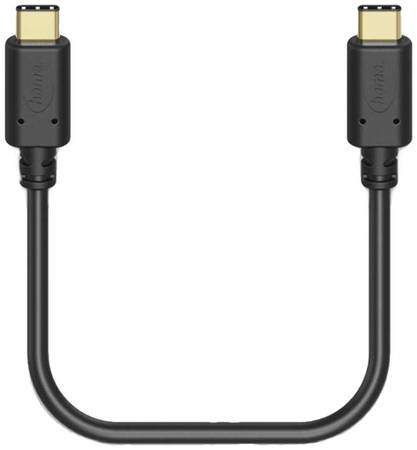 Кабель Hama USB Type-C, 0,2 м Black (00183333)